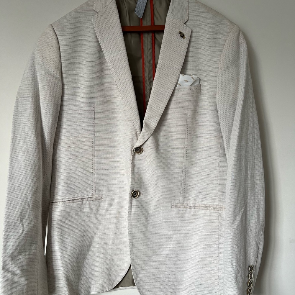 ZARA Men's Cream Blazer